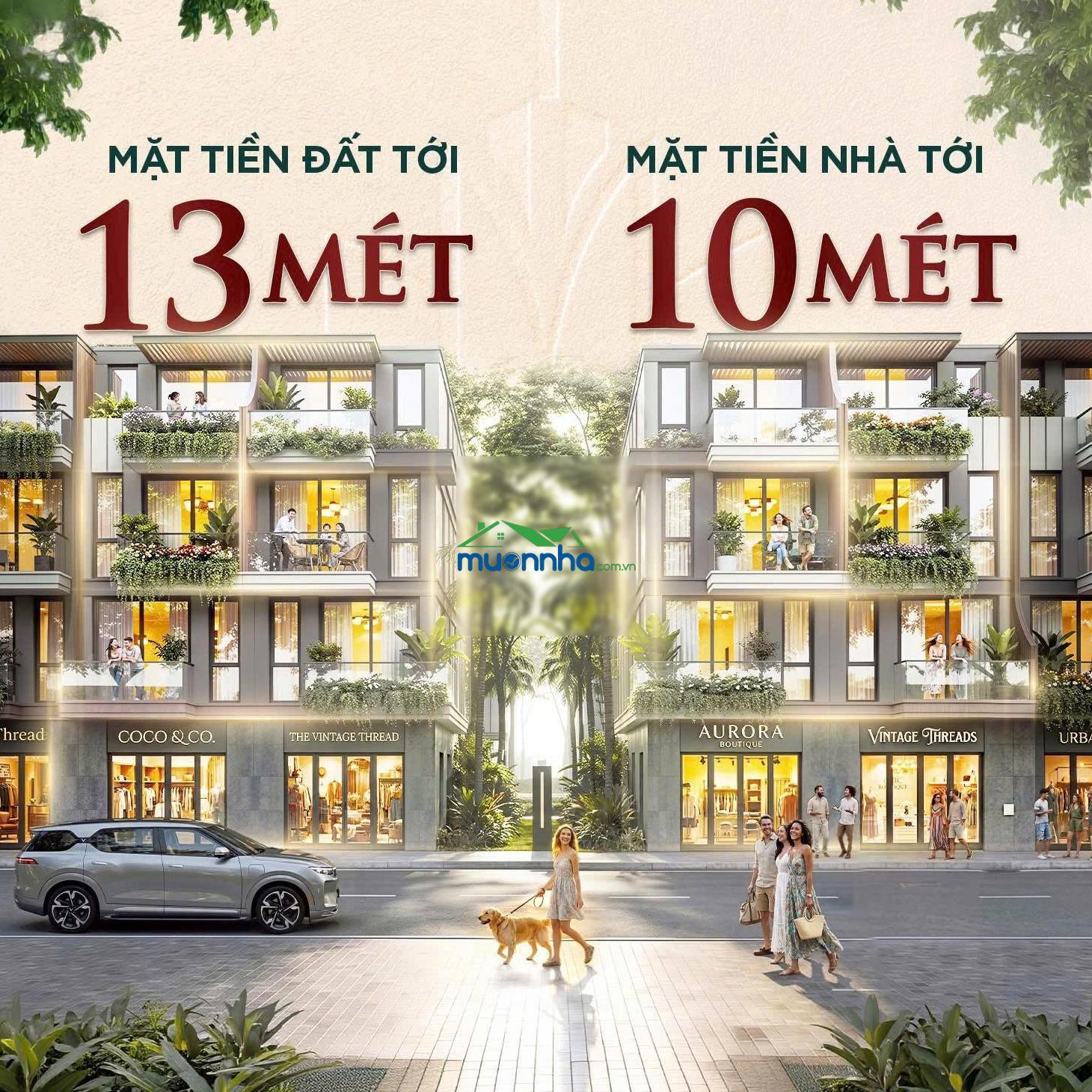 Nhà phố xẻ khe mặt tiền kép 13m tại phân khu cao cấp - vốn chỉ từ 5 tỷ - 2