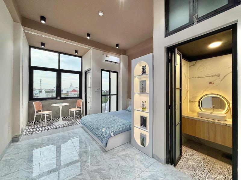 Cho thuê studio mới keng hẻm ô tô full tiện nghi, thang máy gần aeon tân phú