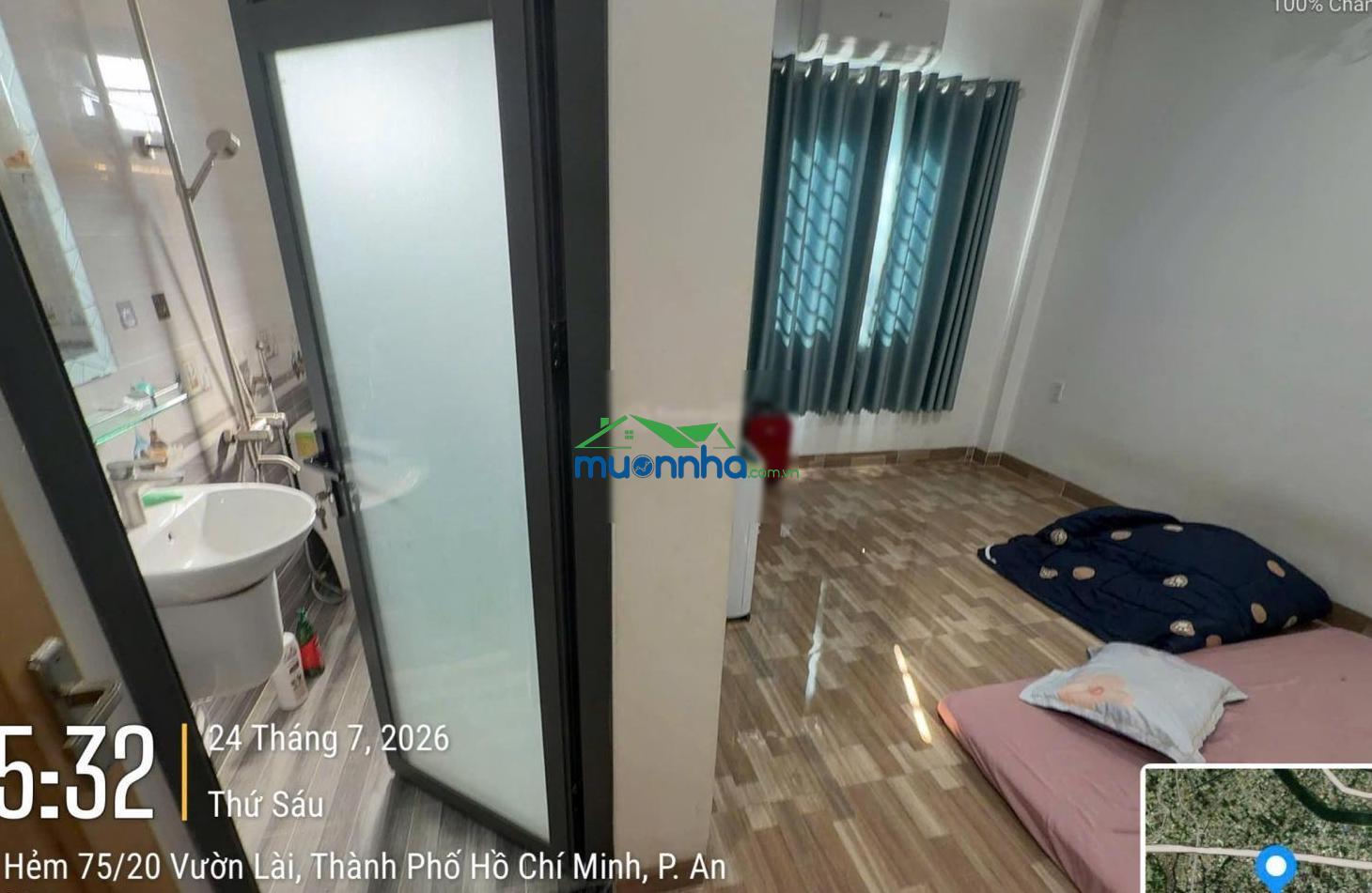 Bán nhà 3 lầu hẻm 105 vườn lài - có 4 phòng ngủ - 1 phòng thờ - sân thượng: 4.6x12 giá: 6.8 tỷ tl - 4