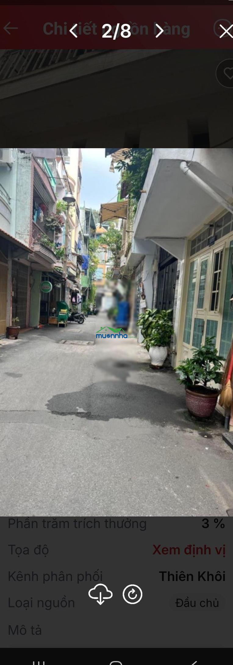 Vị trí đẹp. kinh doanh 0nline. hxt.thông tứ hứơng .nguyễn thiện thuật dt 31m2 gía 8.2 tỷ tl