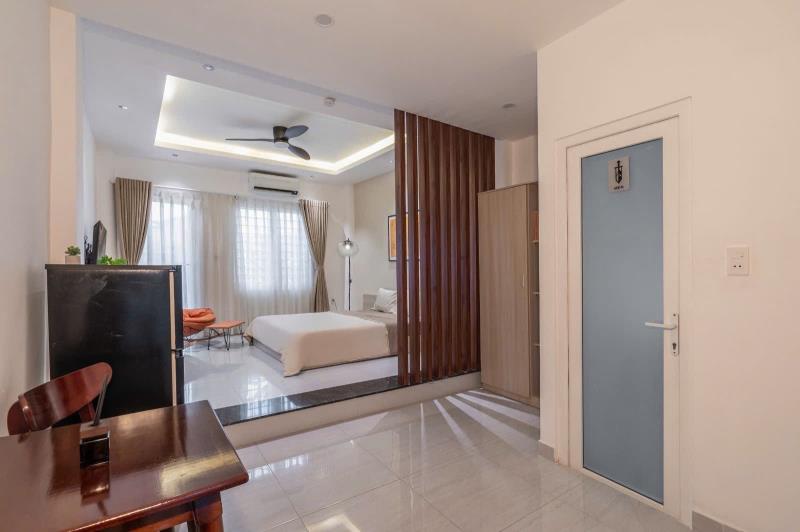 Stuido tách bếp ban công, máy giặt riêng gần cầu thị nghè, thảo cầm viên, bờ kè hoàng sa, ngã tư hàng xanh - 3