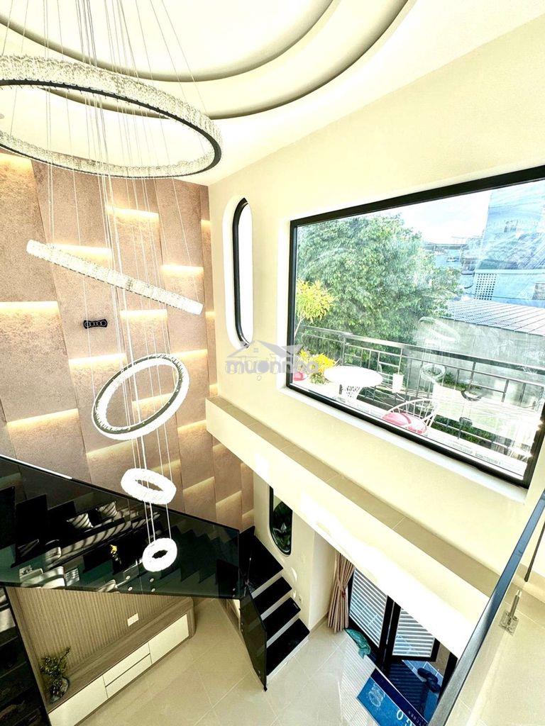 Mới xây 84trm ngang 5m hẻm xe hơi đậu cửa full nội thất chợ an nhơn 
 - 4