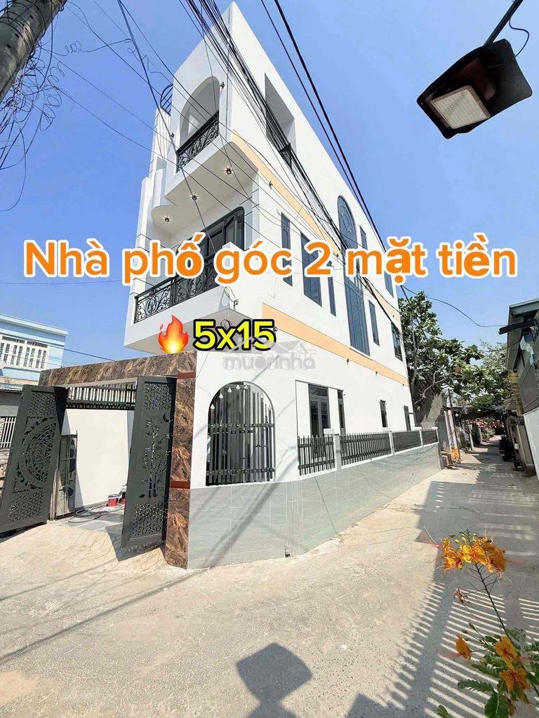 Nhà đẹp 3 tầng căn góc full nội thất – sổ hoàn công- giá 5.1 tỷ tl