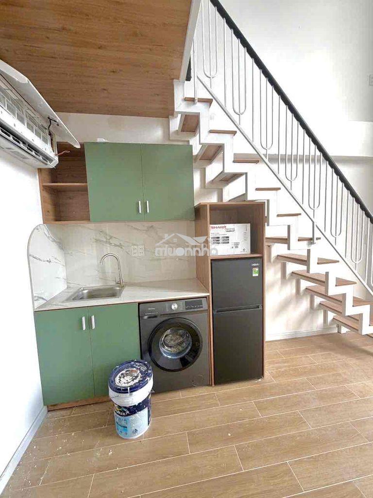 Cho thuê căn duplex cao 2m ban công / cửa sổ trời gần đh văn lang cs3 - 4