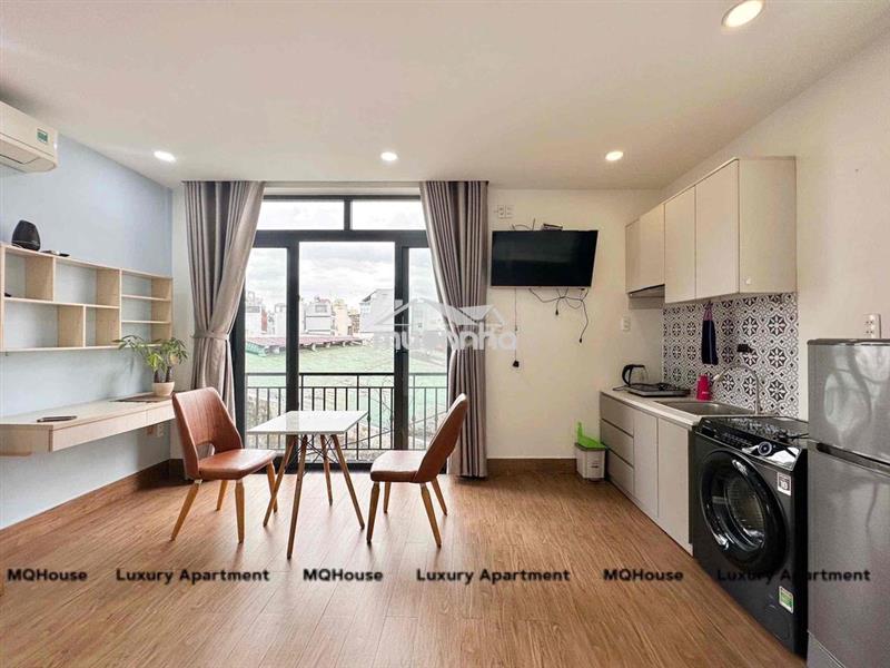 Căn hộ studio_balcon trần hưng đạo q1(hình thật giá thật)