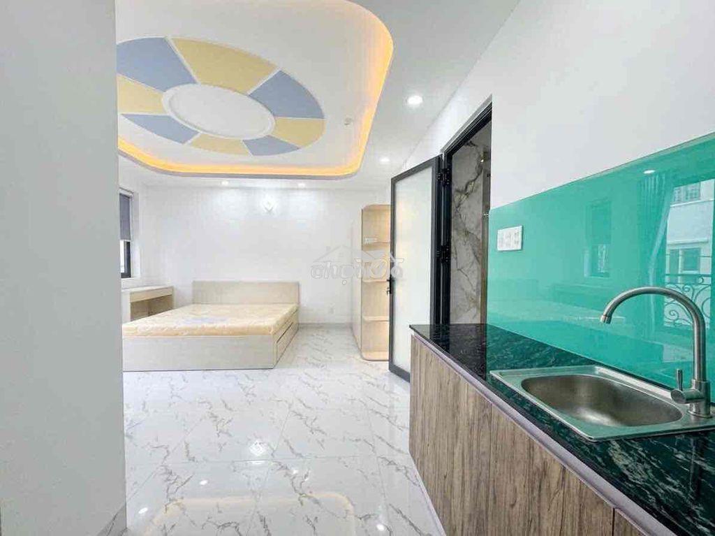 Mới 100% căn hộ ban công 40m2 ngay phan văn trị gần văn lang cơ sở 2,3 - 2