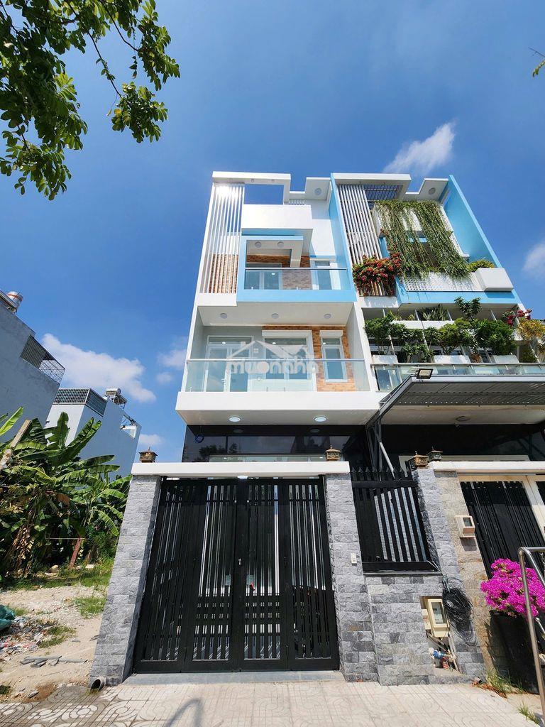 Cho thuê nhà kdc an thiên lý 3 lầu có thang máy 5 phòng lớn
