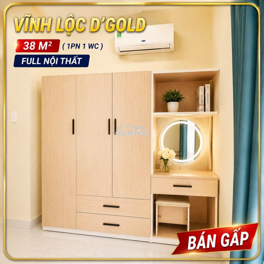 Bán gấp- 1pn full nội thất - 950 triệu (tổng giá) vĩnh lộc d'gold - 2