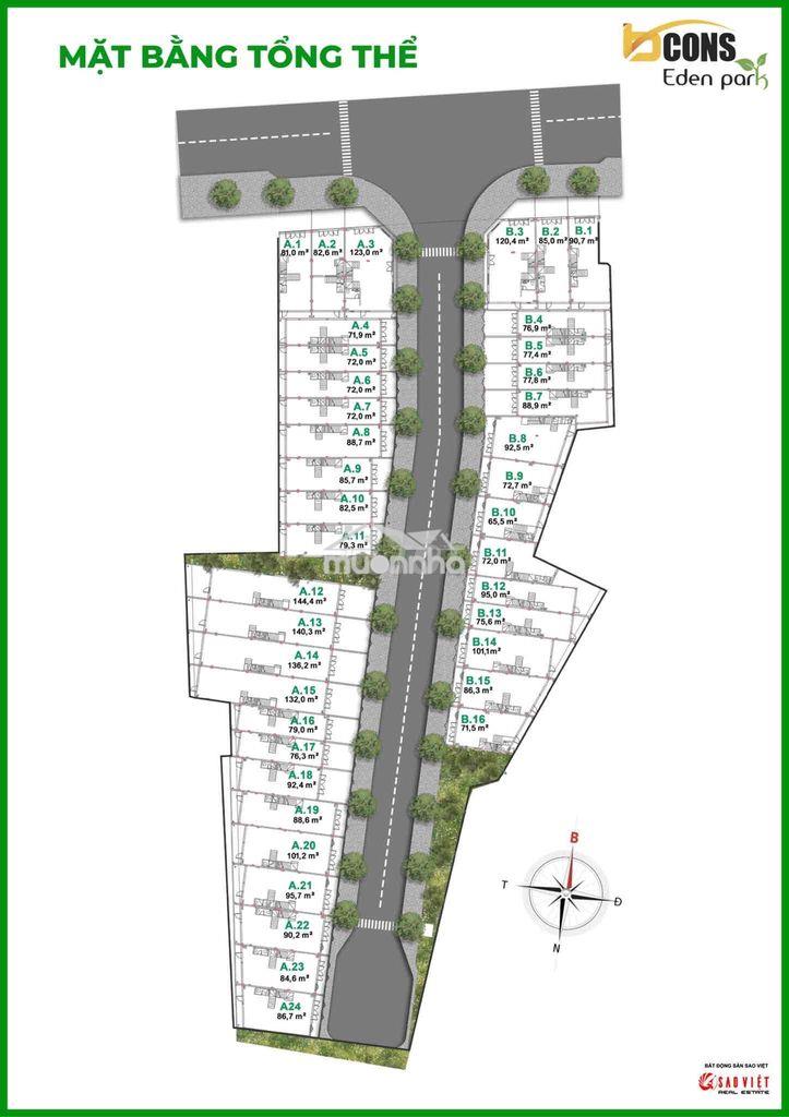Bcons eden park nhà phố bcons 1 trệt 2 lầu giá chỉ 5,5ty/ căn giá gốc - 3