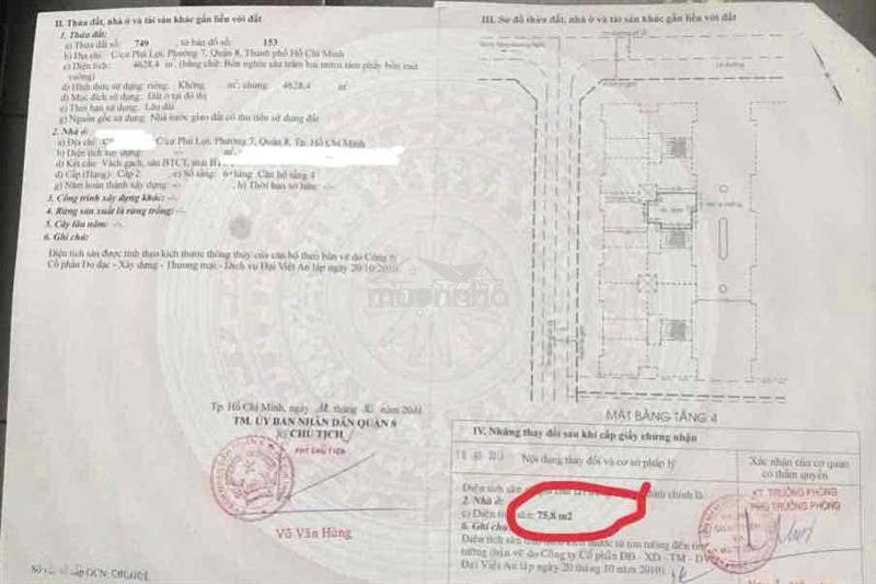 Chung cư quận 8, thang bộ tầng  rộng rãi mát, gần 76 m2 có 3 ban công
