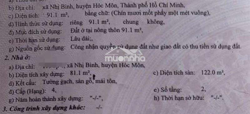 Nhà mặt tiền bùi công trừng 
