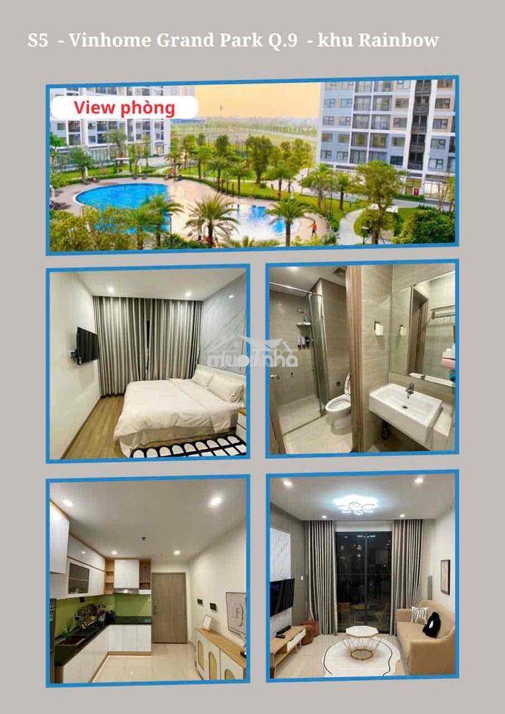 Căn 2 phòng ngủ full nội thất view mát mẻ vinhome