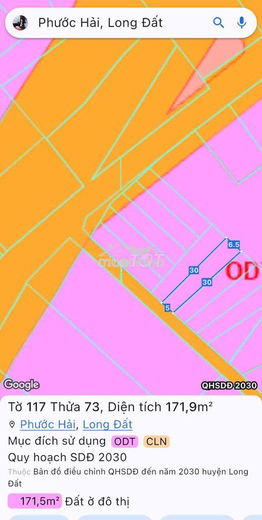 Bán 2 lô ngay sát đường ven biển 42m chạy vào, cách biển phước hải 1km - 2