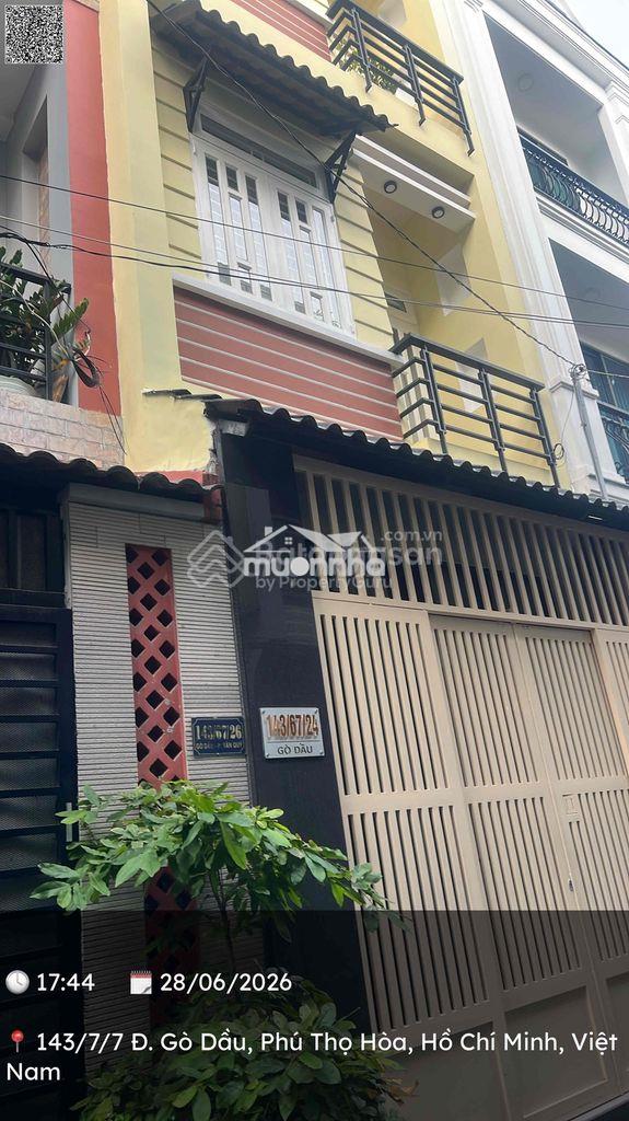 🔥 Chỉ *** 1 căn – rẻ nhất khu vực tân hương, tân phú 🔥  🏡 diện tí