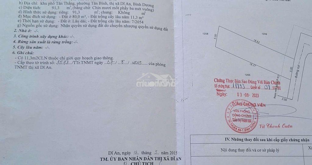 Bán nhà tân đông hiệp -dĩ an dt rộng giá ngộp  - 4