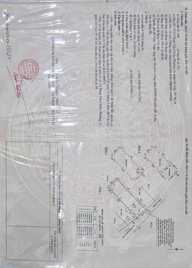 🔥 Hiếm! nhà mới gò vấp 1 trệt 2 lầu, hoàn công đủ, chỉ 7,4 tỷ - 3