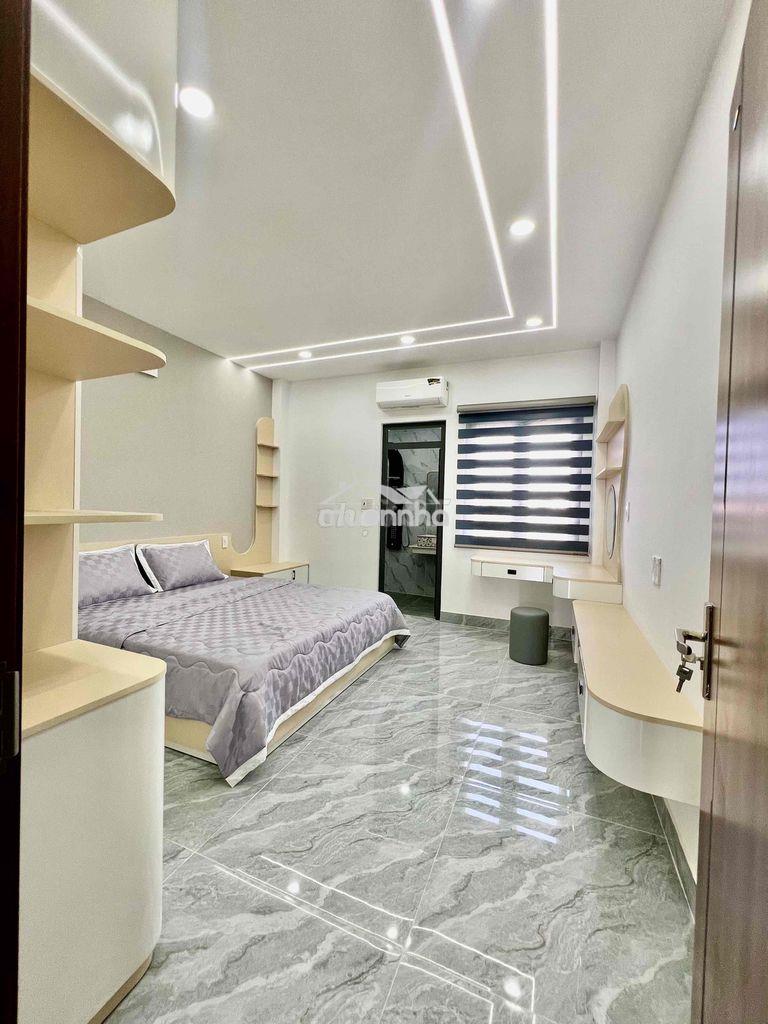 Cho thuê nhà có sẳn thang máy dt 220m2 1trệt 3lầu 4pn 5wc hẻm xe tải - 3