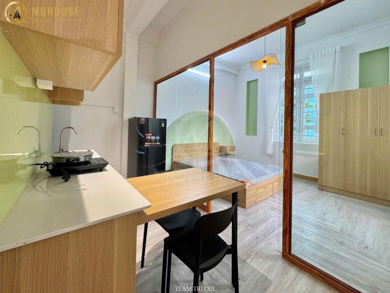 Cho thuê căn hộ 1 phòng ngủ võ oanh – cửa sổ lớn, nhiều ánh sáng, gần đh gtvt