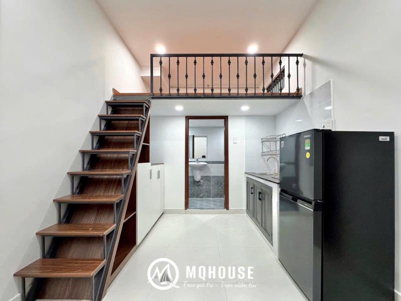 Phòng cho thuê dạng duplex - ban công - full nội thất | ngay đh văn hiến