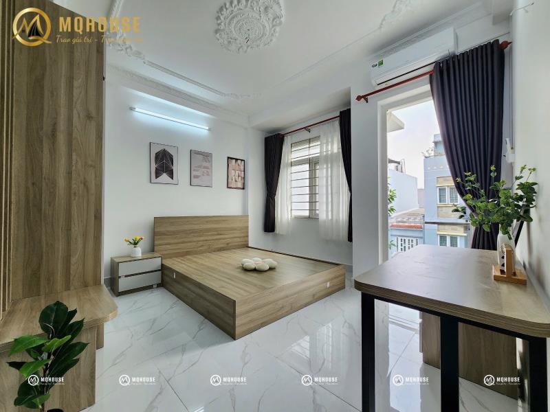 Phòng mới tách bếp - full nội thất ban công, máy giặt riêng - gần đh văn hiến, đầm sen, hồng bàng campus - 2