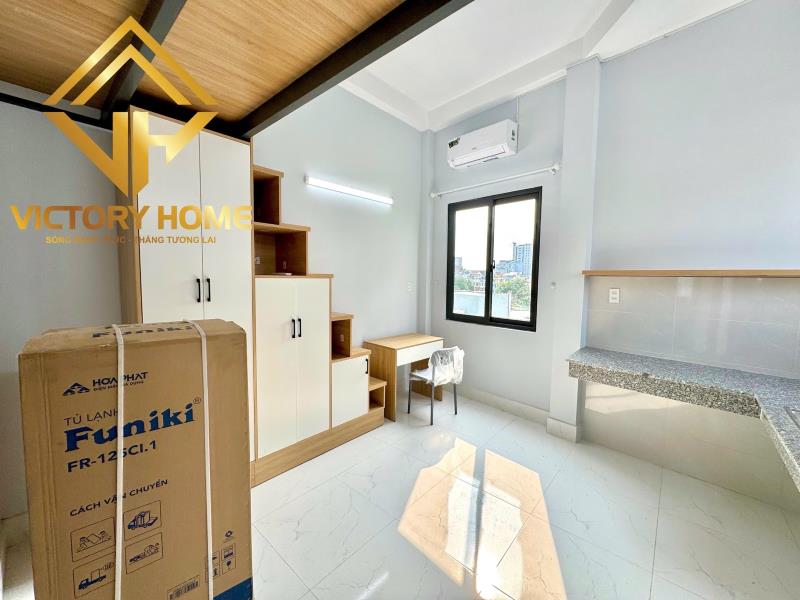Cho thuê phòng trọ gác cao , cửa sổ trời thoáng , full nội thất đường nguyễn văn thương gần gtvt, uef, hutech , hồng bàng - 2
