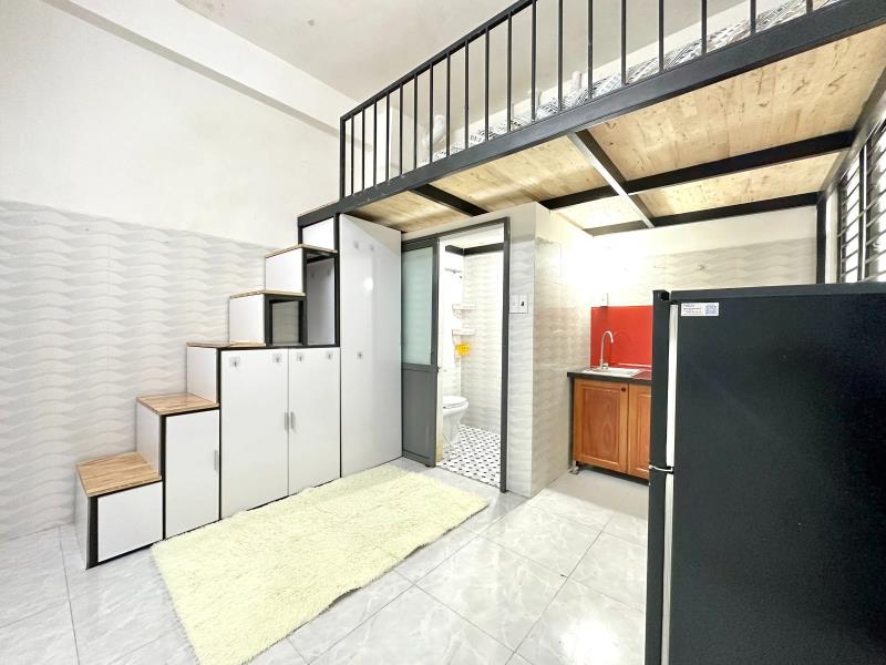 Siêu phẩm căn hộ gác lửng full tiện nghi lý thường kiệt gần đh bách khoa, công viên lê thị riêng