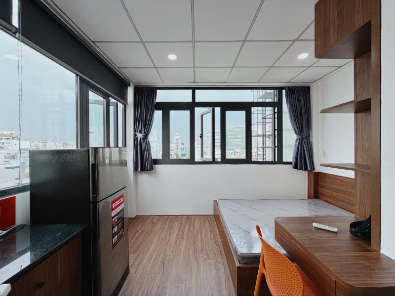 Căn hộ cửa sổ lớn bình thạnh gần đại học văn lang, uth, ftu2_full nội thất, thang máy