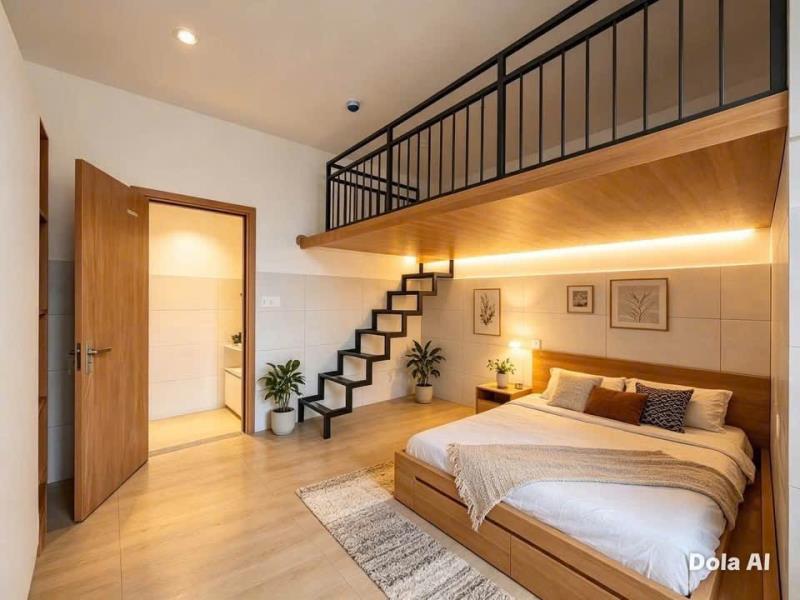Duplex 2 không gian ngủ - full nội thất - nhà thang máy - đi bộ qua dh văn lang  - 2