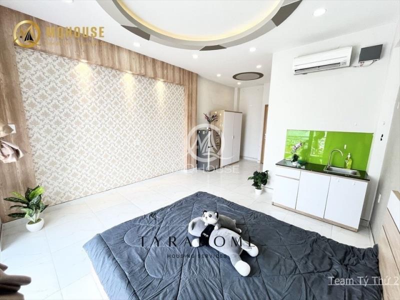 Studio full nội thất - ban công rộng - mặt tiền đường - ngay đại lộ phạm văn đồng, dh văn lang cs2 - 2