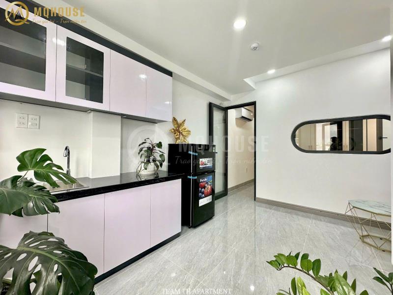 Cho thuê căn hộ 1 phòng ngủ  bùi đình túy – ban công – thang máy - 3