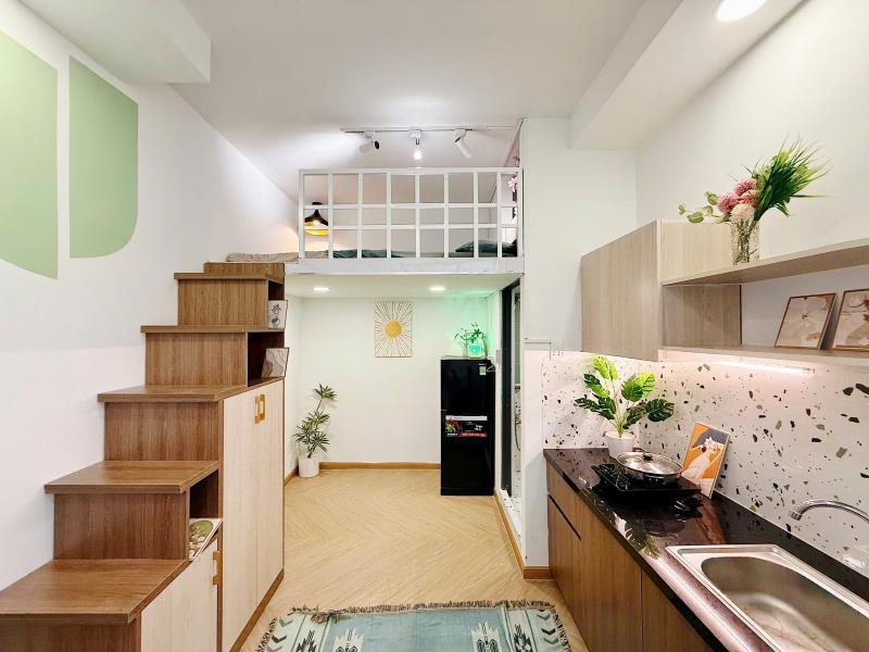 Cho thuê phòng trọ tân bình dạng duplex full nội thất gần đh văn hiến, đh công thương, aeon mall tân phú