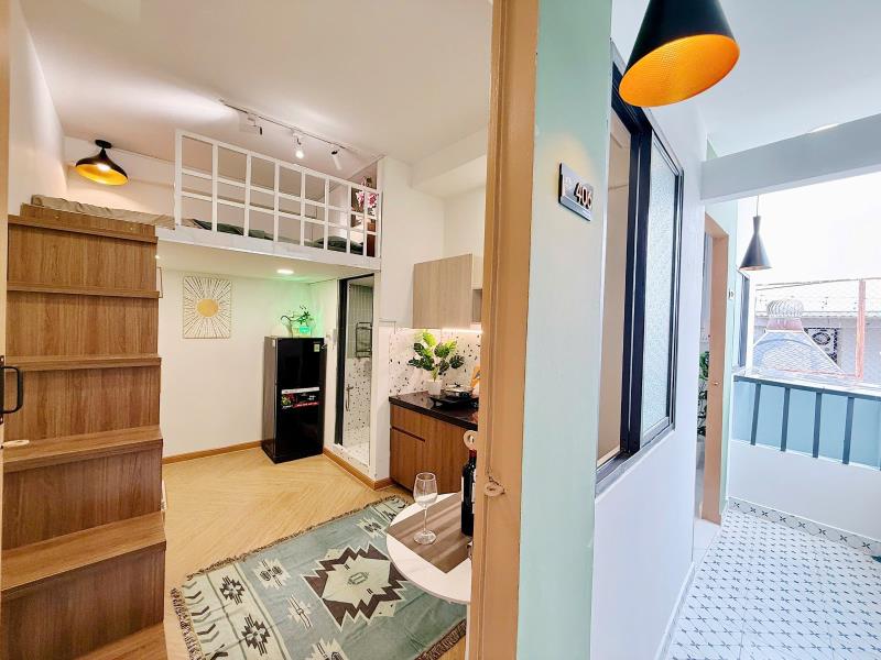 Cho thuê phòng trọ tân bình dạng duplex full nội thất gần đh văn hiến, đh công thương, aeon mall tân phú - 2