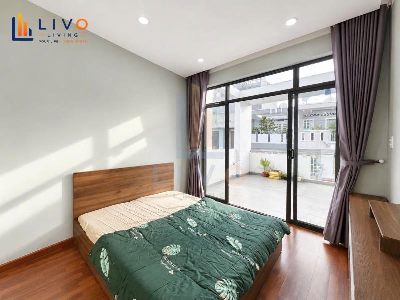 Cho thuê căn hộ 1pn tách bếp ban công sân trước full nội thất đường nơ trang long gần vlu3, uef , hutech, hồng bàng