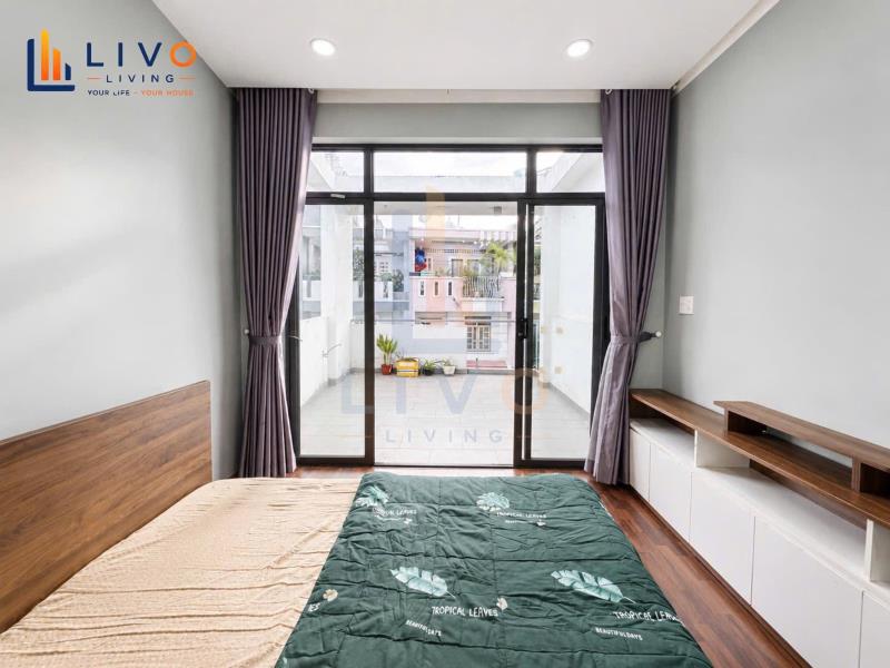 Cho thuê căn hộ 1pn tách bếp ban công sân trước full nội thất đường nơ trang long gần vlu3, uef , hutech, hồng bàng - 4