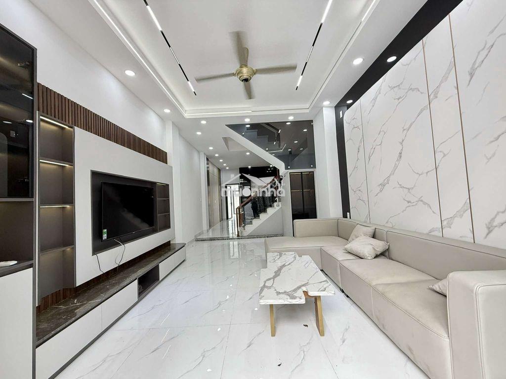 Nhà phố 3 tầng 4m x 25m. có pn dưới trệt 1/ ngắn hiệp thành 13 - Ảnh 2