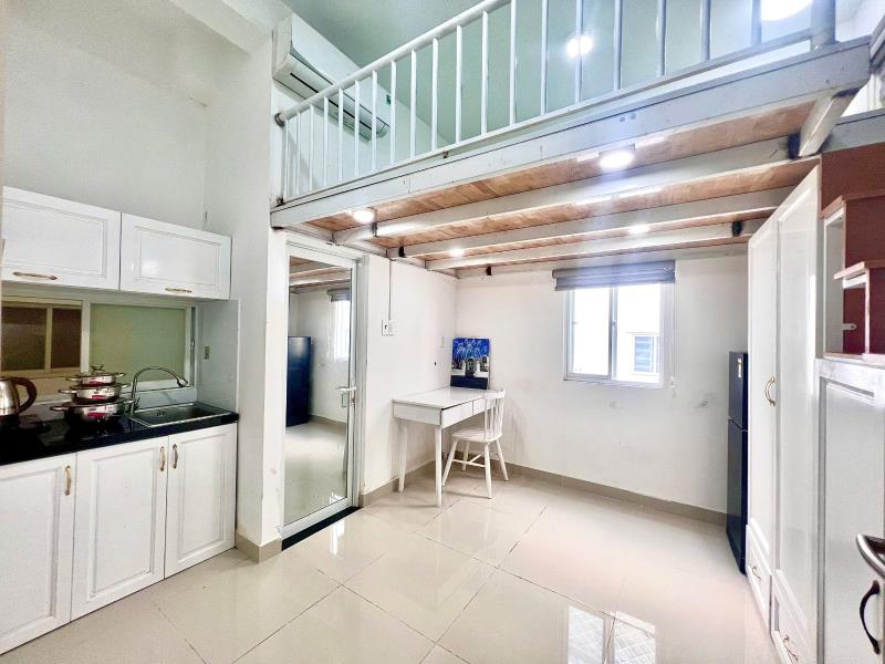 Phòng gác lửng xinh đón nắng ngay coopmart nhiêu lộc q3