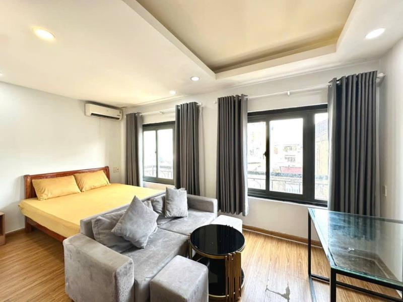 Studio full nội thất ban công cửa sổ lớn tại trần phú gần các trường đh lớn: bách khoa, sư phạm tp.hcm, đh y dược - bv đh y dược hcm - 2
