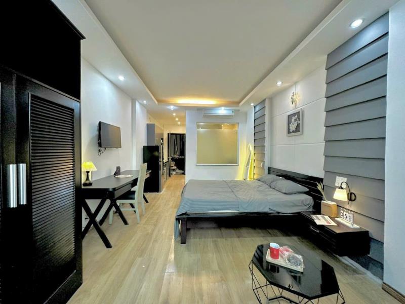 Căn hộ studio cực to  cửa sổ lớn tủ lạnh  50m2  gần landmark81 vinhome central park bình thạnh - 2