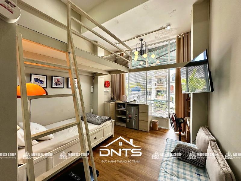 Cho thuê phòng duplex 2 giường bancony lớn gần trường đh xã hội và nhân văn, cầu bason