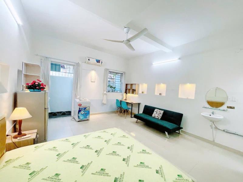 Phòng trệt siêu rộng 50m2 ngay đường số 77, tân quy sát tdtu, lotte giá rẻ chỉ 5tr9 - full nội thất có ban công  - 2