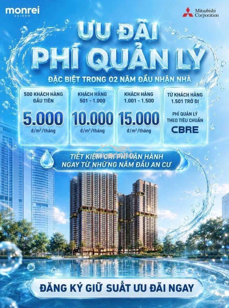 Monrei saigon, vốn 15% nhận nhà, ân hạn gốc 5 năm giá  từ 2 tỷ 2 - 3