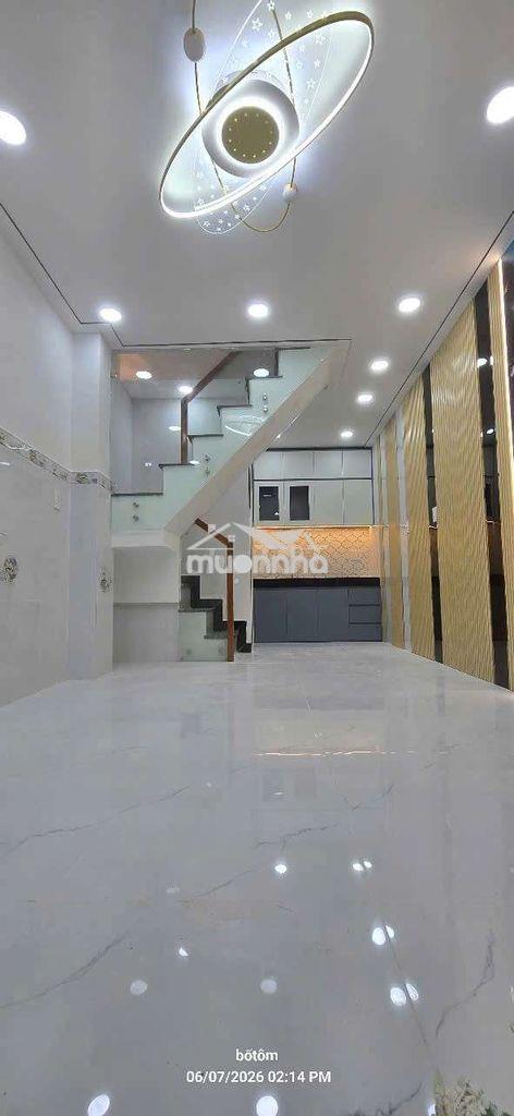 Bán nhà mới hẻm thông tứ tung gần trường học bệnh viện bách hóa xanh - 2