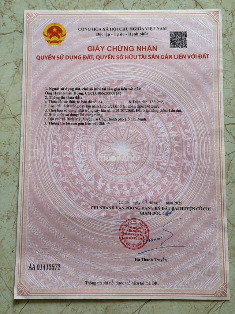 Chính chủ cần bán dt 7x22 full thổ cư , xây dựng tự do - 2