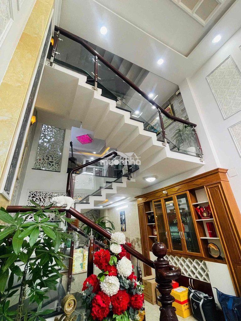 Cho thuê nhà phan văn trị  p10(4x16) lửng , 3 lầu , 5pn , 5wc - 2