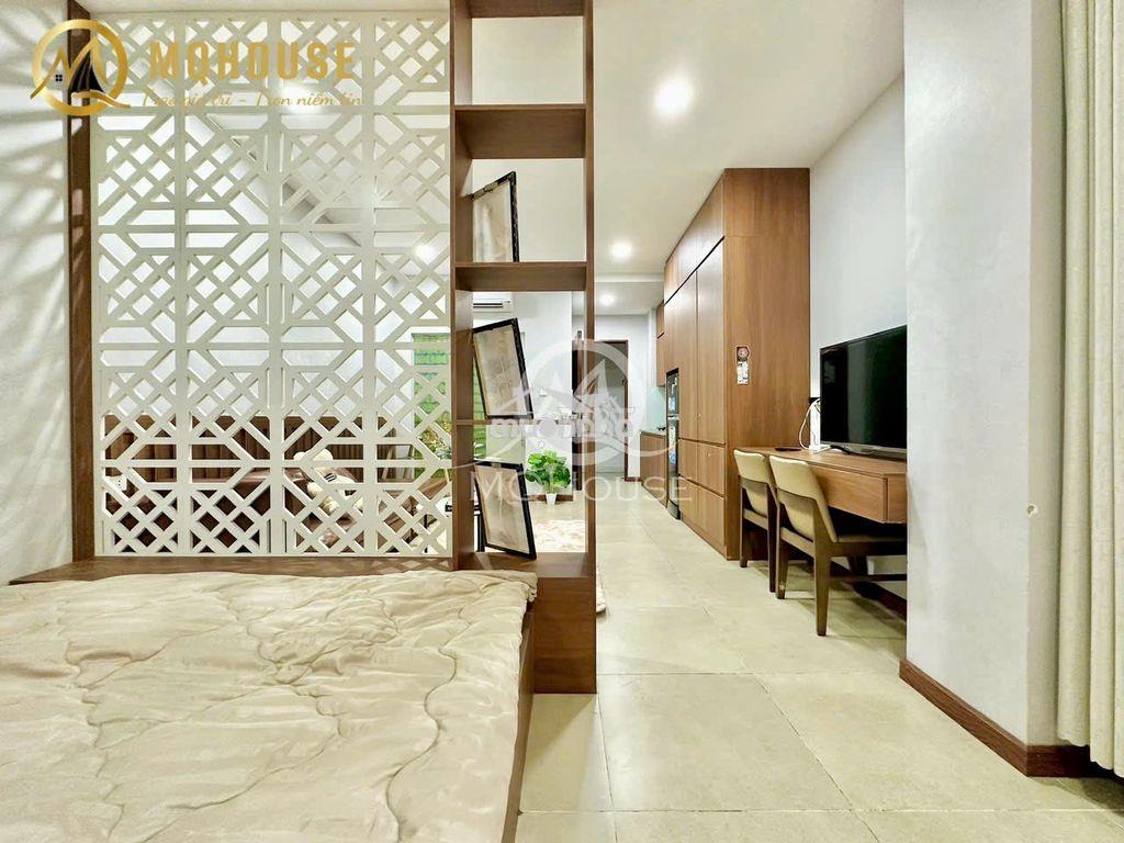 Studio ban công 40m² full nt, thang máy, hầm xe rộng trục lê văn sỹ - Ảnh 2