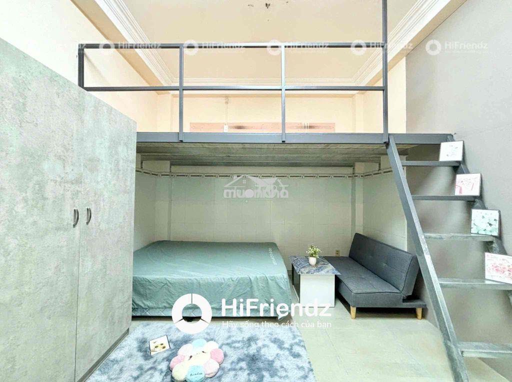 Phòng gác chia 2 không gian ngủ rộng 50m2 có ban công tách bếp - Ảnh 2