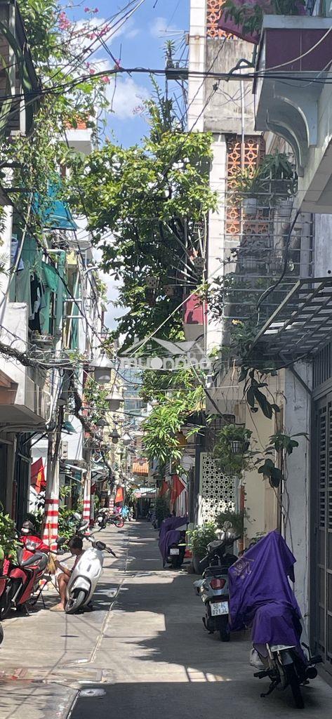 Mặt tiền hẻm 4m nhà đẹp mới toanh  2 tầng- 2 mặt hẻm