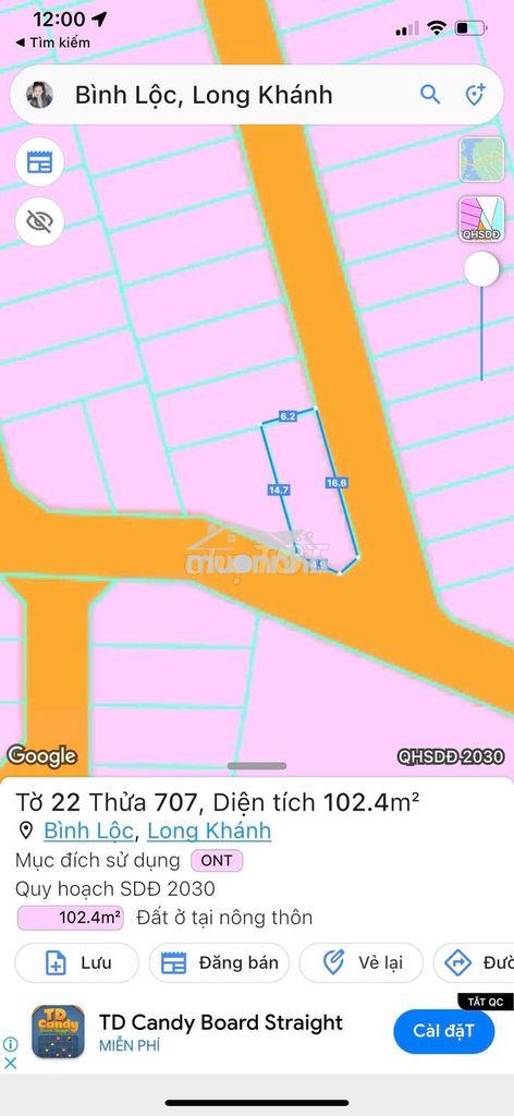 Đất đường nhựa 1,2 tỷ - 2