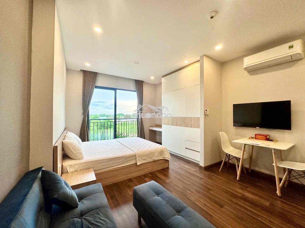 Căn hộ studio bancol view thiên nhiên 40m2 full nội thất tại hoà bình - 2