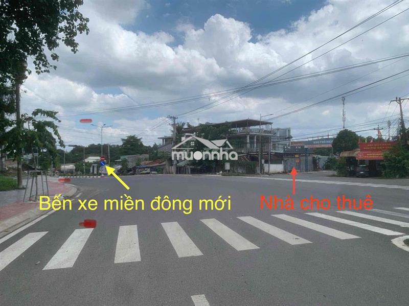 Cho thuê nhà mặt tiền đường thống nhất - bến xe muền đông mới